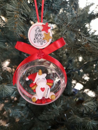 Palla natale unicorno in - palla,