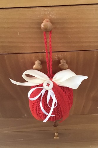 Pallina natale fatta mano - di,