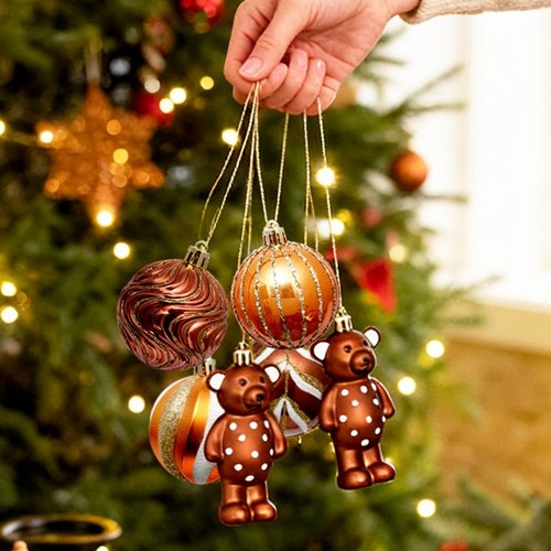 Set palline natale fatte - natale,