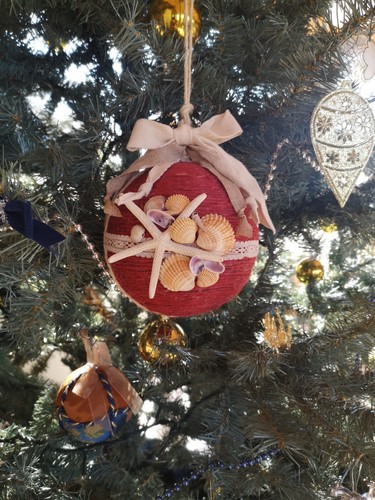 Palla natale iuta - in, e