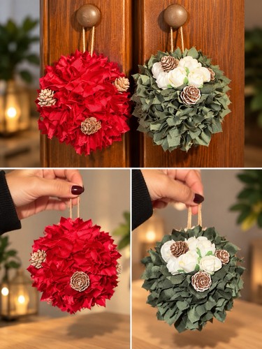 Palline stoffa per decoro - palline,