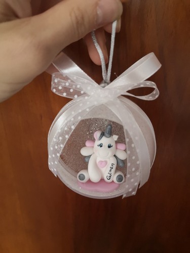 Palla natale glitterata - palla, di