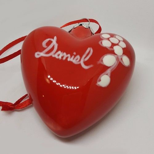 Addobbo natale ceramica - addobbo,
