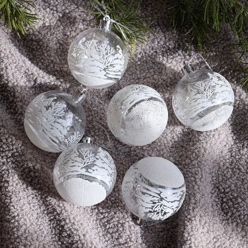 Palline natale trasparenti - di,