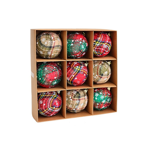 Palline natale tessuto - in,